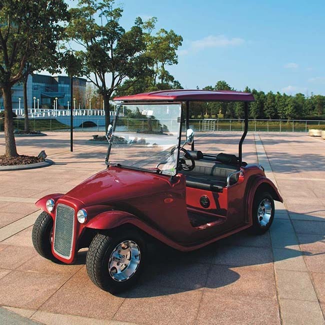 4 seater electric vintage buggy in a 1930s open tourer body