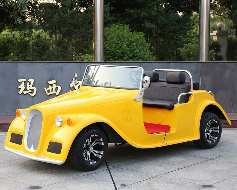 4 seater electric vintage buggy in a 1930s open tourer body