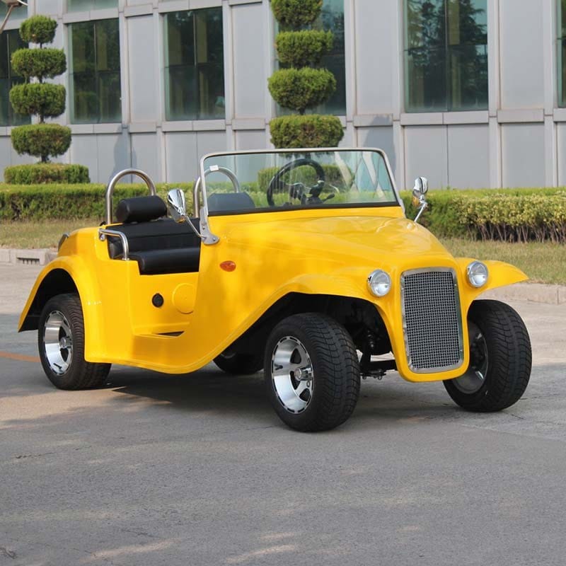 4 seater electric vintage buggy in a 1930s open tourer body