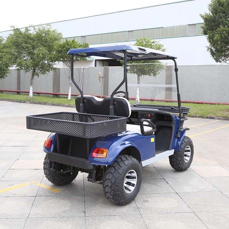 Lifted 2 seater golf buggy in the classic body style