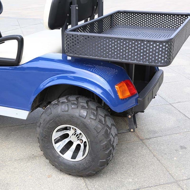 Lifted 2 seater golf buggy in the classic body style