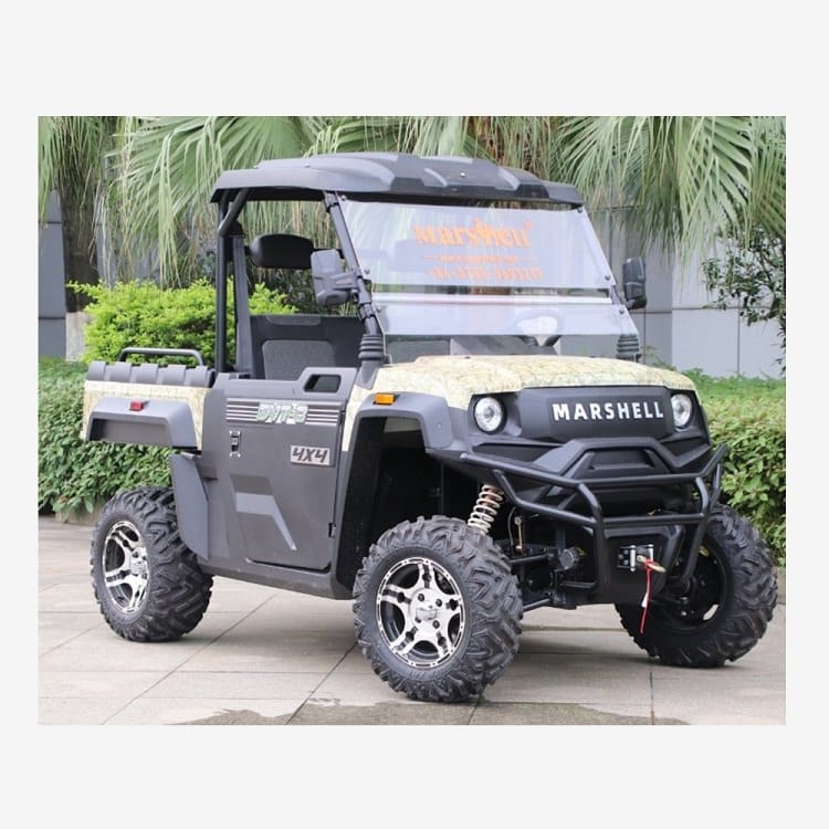 2 seater electric 4WD UTV on all terrain tyres