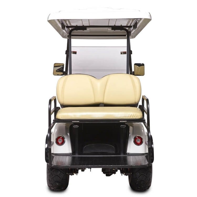 Lifted 4 seater golf buggy in the classic body style