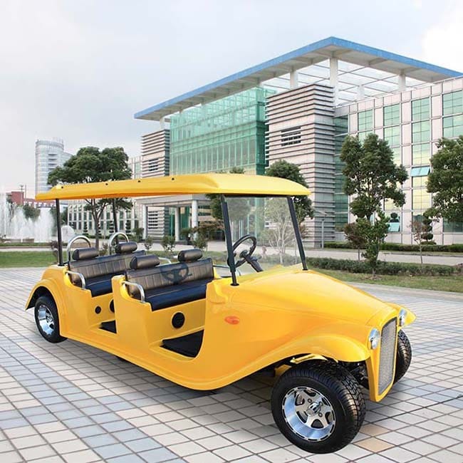 6 seater electric vintage buggy in a 1930s open tourer body