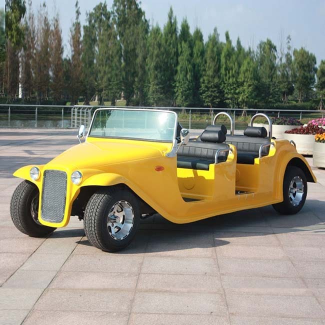 6 seater electric vintage buggy in a 1930s open tourer body