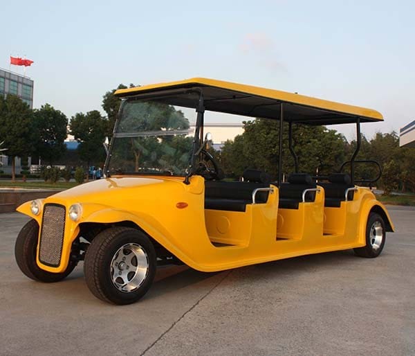 8 seater electric vintage buggy in a 1930s open tourer body